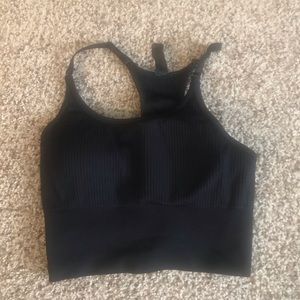 Balance Athletica longline linear bra black size small